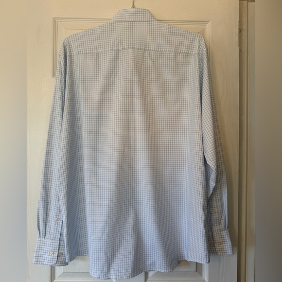 Peter Millar Summer Comfort button down shirt blue white size XL - Picture 4 of 10